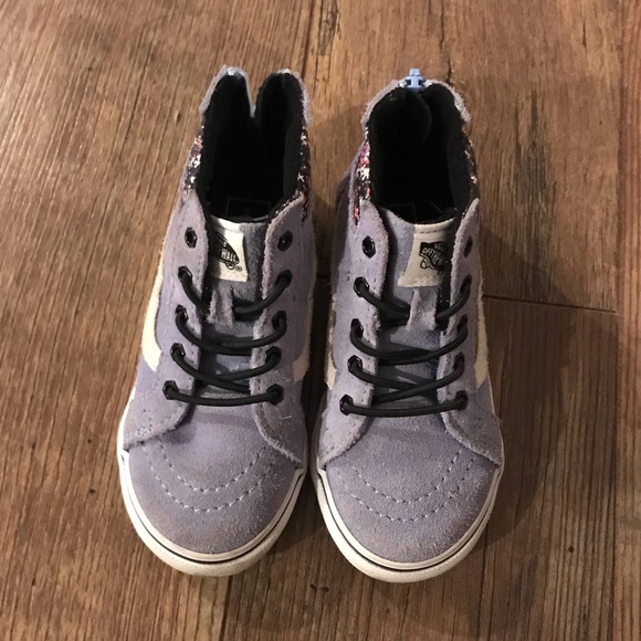 Lavender hightop slip on vans - Picture 2 of 3